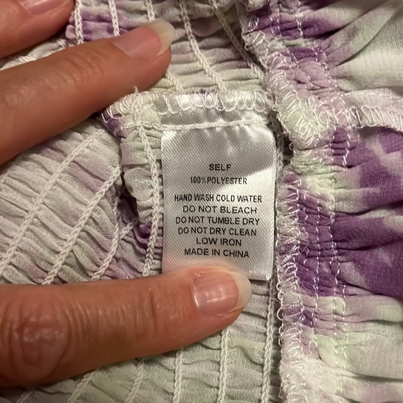 NWT. Tie Dye mini ruffle dress sz M - Picture 8 of 8